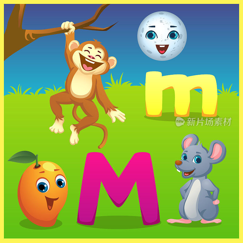 letter m for kids learning